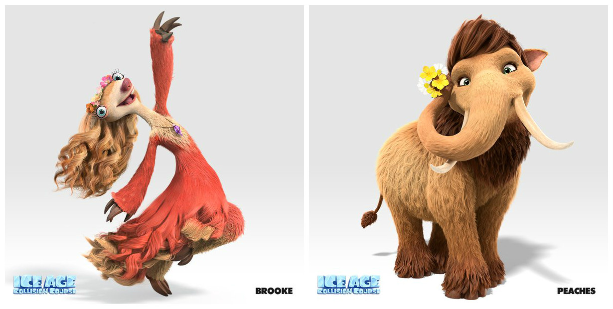 In the new film, the beloved herd from the Ice Age movies - including wooll...
