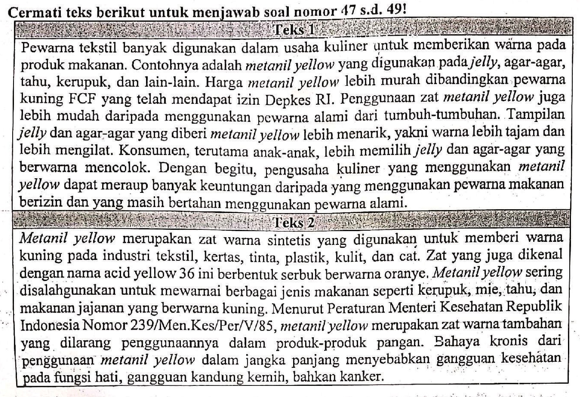 CONTOH SOAL MENENTUKAN PERNYATAAN SESUAI ISI TEKS DAN PEMBAHASAN (SOAL