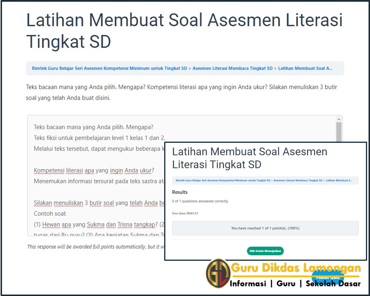 Materi Soal Dan Referensi Jawaban Bimtek Guru Belajar Seri Akm Sd Tahap Asesmen Literasi Membaca Tingkat Sd Materi Soal Dan Referensi Jawaban Bimtek Guru Belajar Seri Akm Sd Tahap Asesmen Literasi Membaca Tingkat Sd