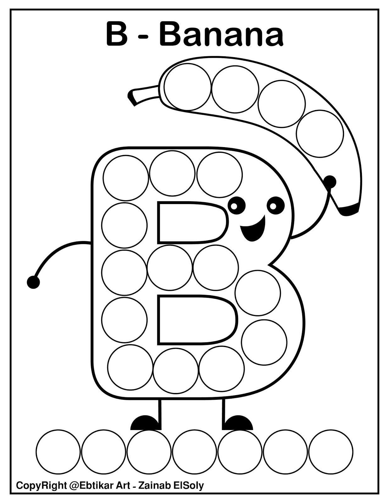 Set Of ABC Dot Marker Coloring Pages Set Of ABC Dot Marker Coloring Pages