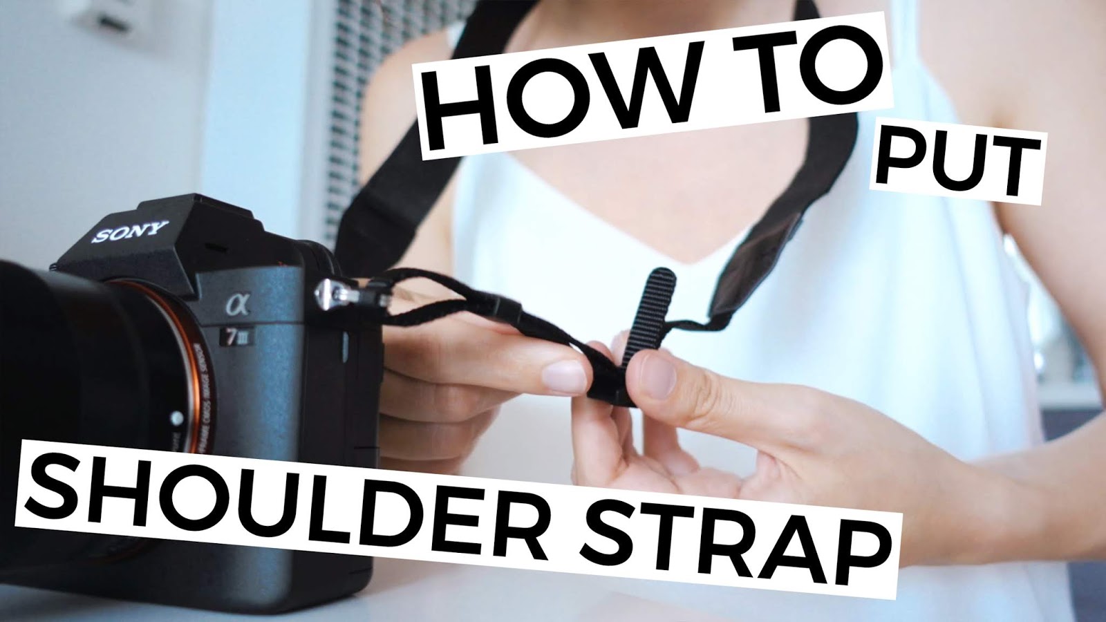 julia caban How To Attach Shoulder Strap Sony A7 IV A7C A7r III