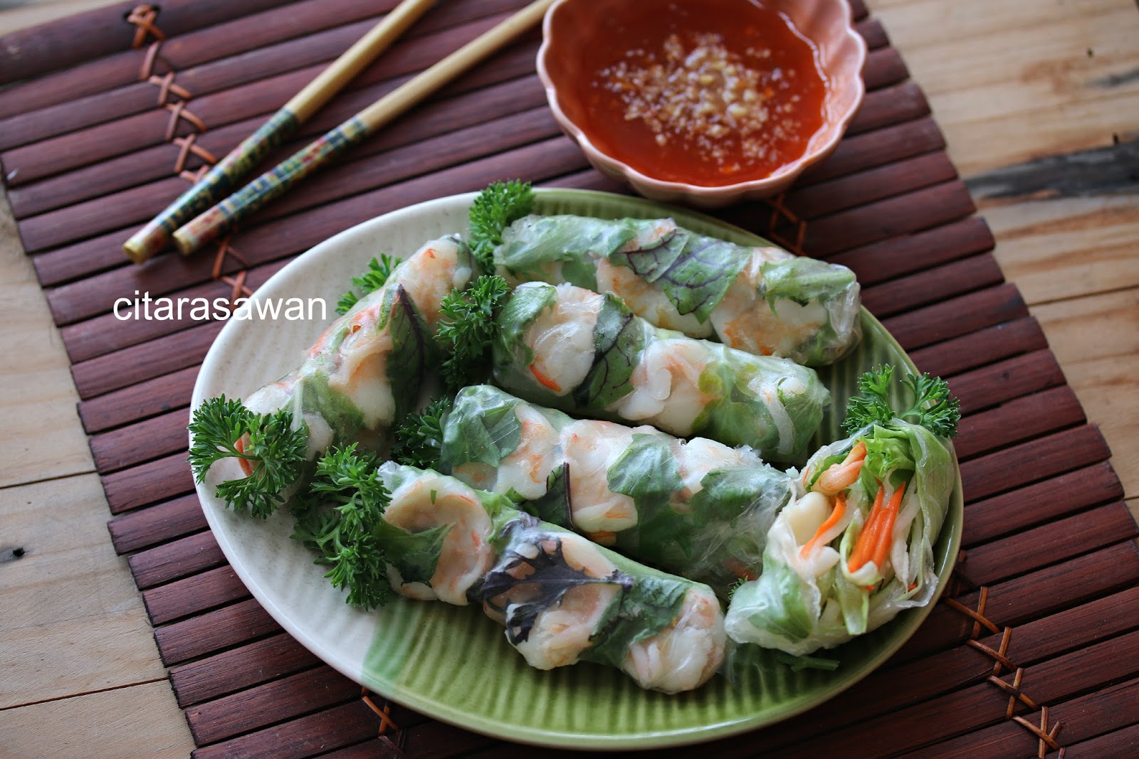 Sos hijau vietnam roll