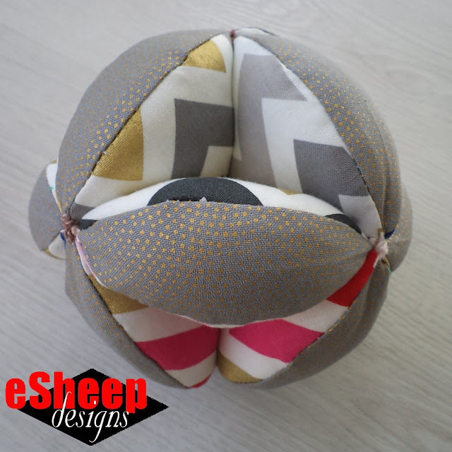 Rubik's Cube Version of Pandemic Puzzle Ball by eSheep Designs