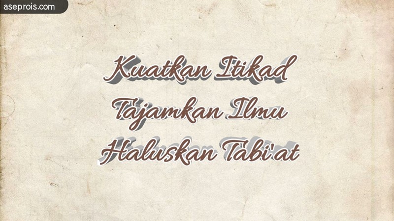 Pondasi Akhlak Manusia Pondasi Akhlak Yang Penting Dipahami
