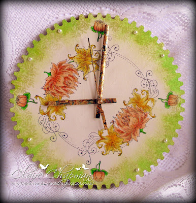 Chocolate Baroque Design Team: Fancy Flower Clock (posted by Claire)