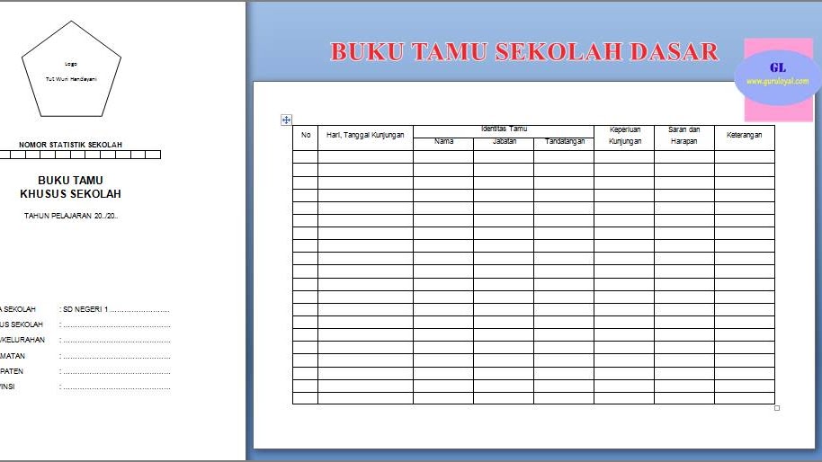 Contoh Buku Tamu Contoh Buku Tamu Perpisahan Sekolah