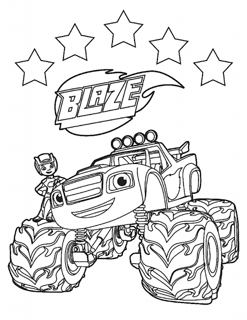Best fire and monster machines coloring pages