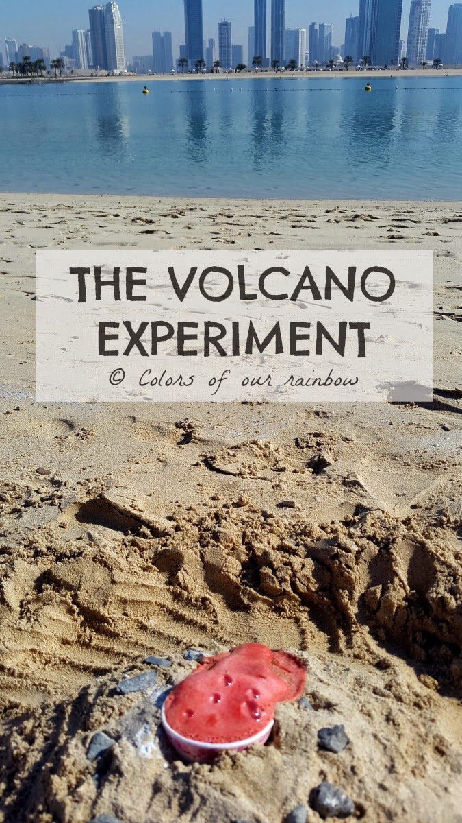 volcano experiment @colorsofourrainbow.com