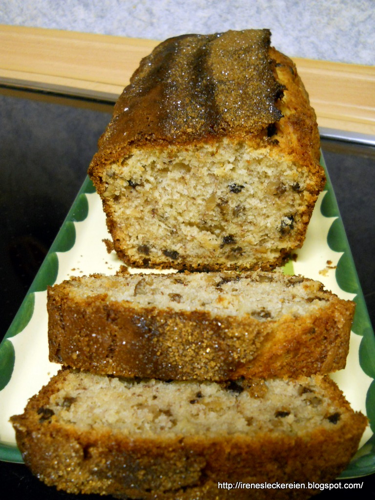 Irène`s Leckereien♥: Bananen-Schoko-Nuß-Cake