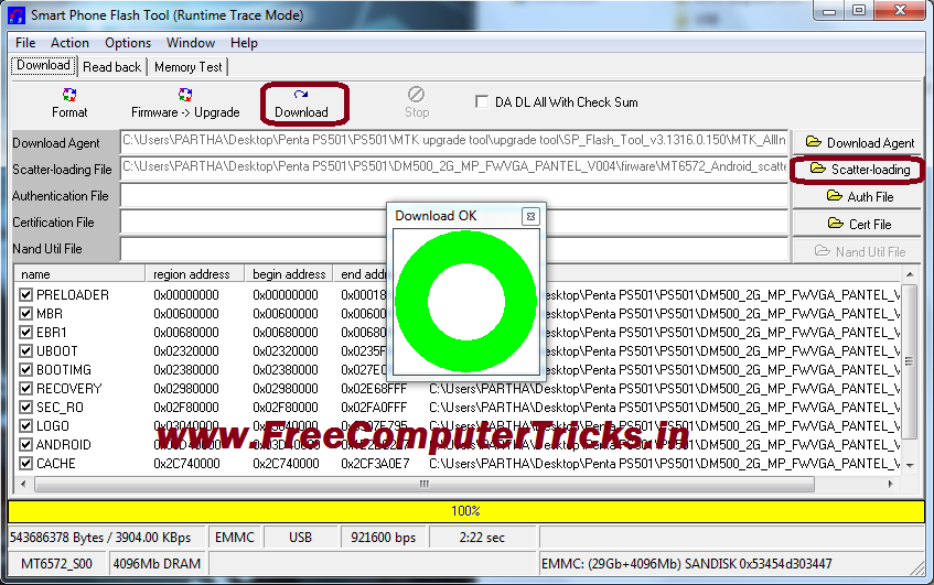 Scatter File Sp Flash Tool , How to flash or install XML Scatter ...