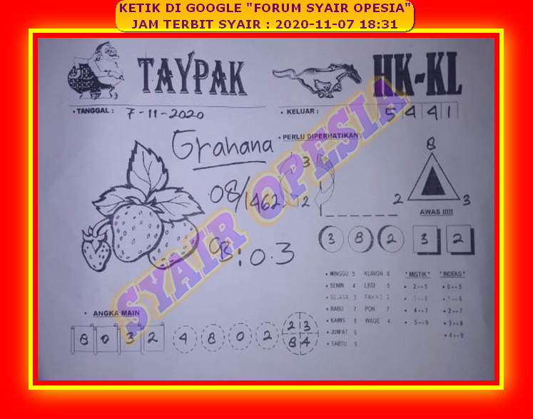 1 New Message Kode Syair Hongkong 7 November 2020 Forum Syair Togel Hongkong Singapura Sydney