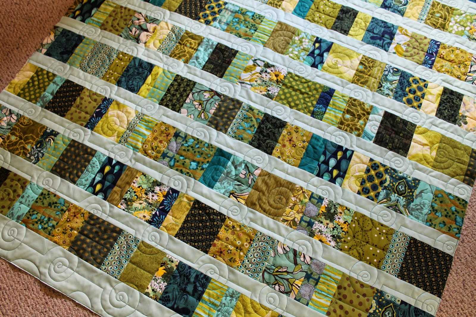 Quilting is more fun than Housework... Horizontal Scrappy Quilt Finishes