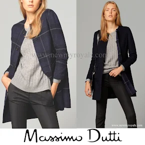 Crown Princess Mary Style Massimo Dutti Reversible coat 