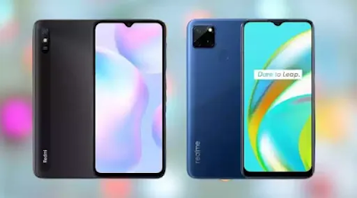 Here's a comparison between the Redmi 9A and the Realme C12