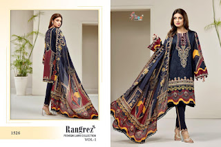 Shree fab Rangrez Premium Lawn pakistani Suits