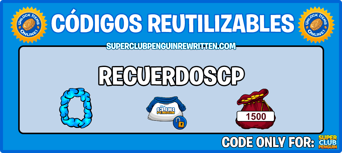 Códigos reutilizables de Súper Club Penguin 2023! | SuperPenguin ABRIL 2023