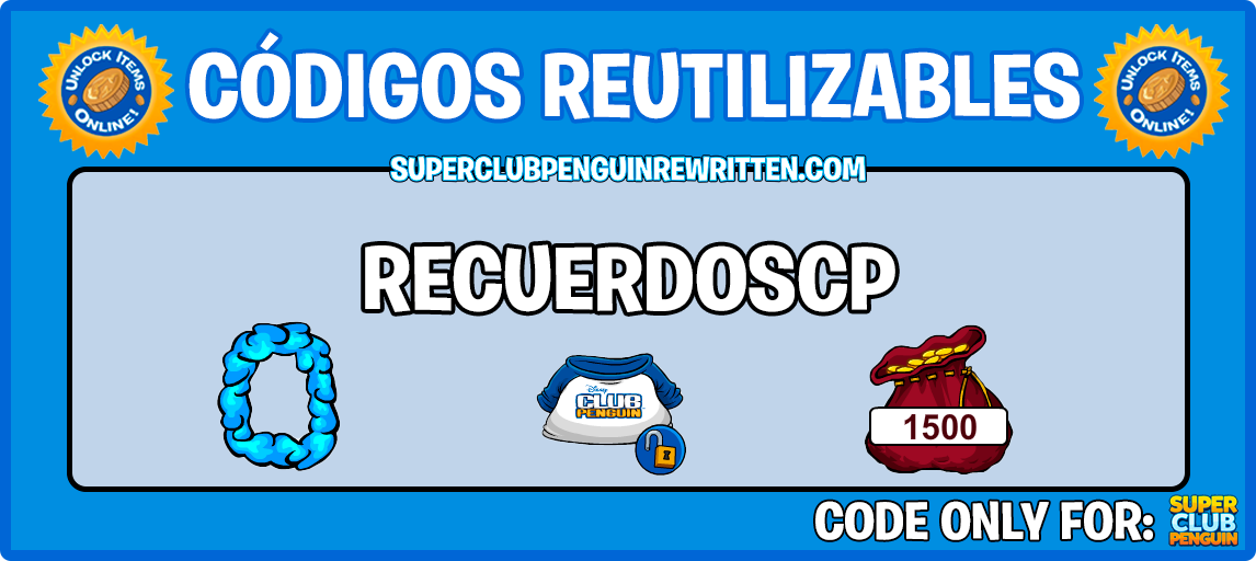 ¡Códigos reutilizables de Súper Club Penguin 2024! SuperPenguin Junio