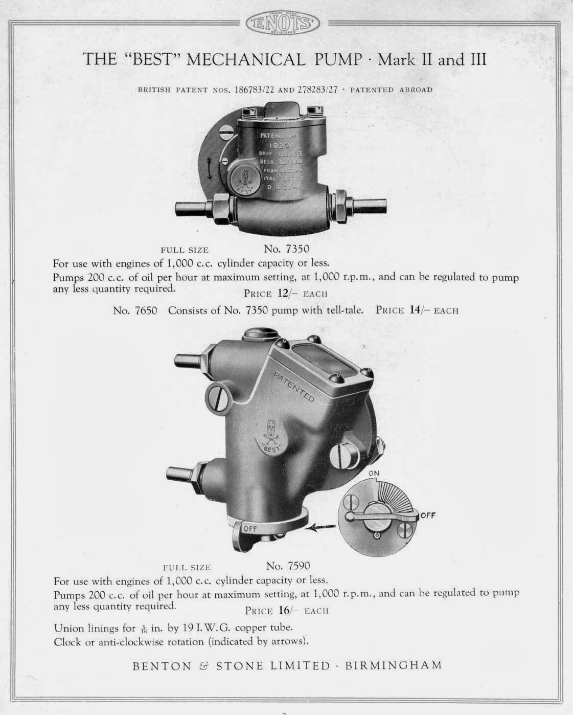 The Velobanjogent A look at a 1938 Enots, Benton & Stone Ltd., motor