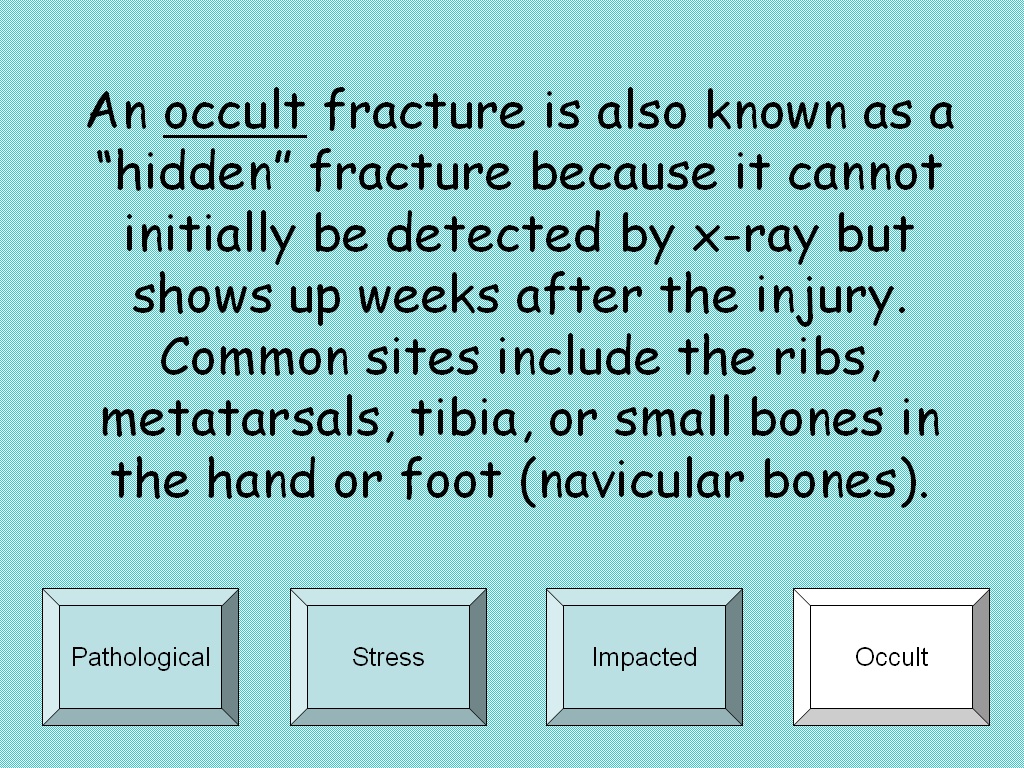 Student Survive 2 Thrive Free Medical Terminology Practice Test Fractures