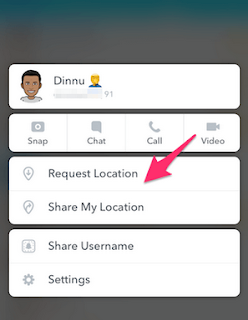 Cara Mengirim Atau Meminta Lokasi Pada Snapchat, Begini caranya