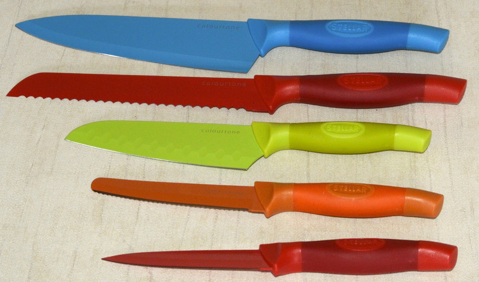 Photograph SLR Stellar Colourtone 5 Piece Knife Block Set Review