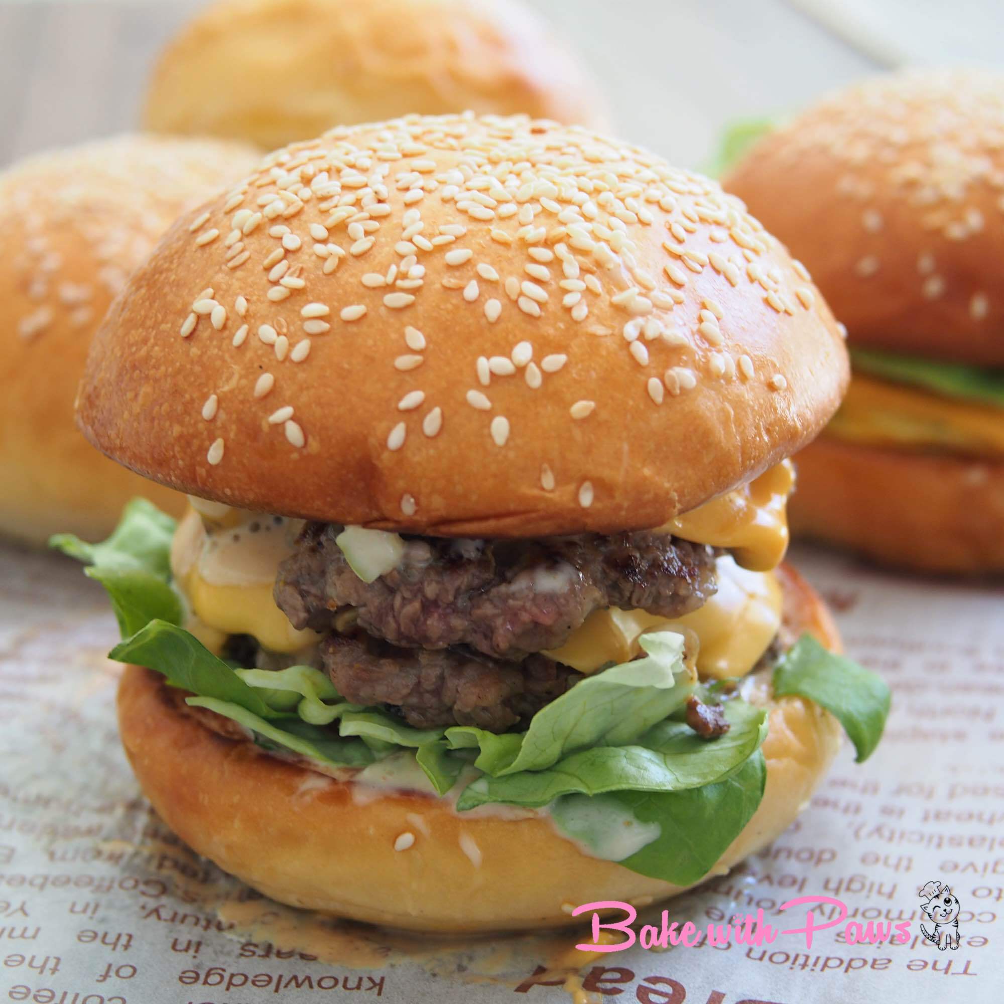 Sourdough Shokupan Burger Buns BAKE WITH PAWS