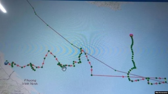 Tàu cá Việt mất tích bất thường khi di chuyển về hướng Hải Nam, Trung Quốc