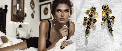 Dolce and Gabbana Fashion Jewelry Fall 2012| Cross Earrings