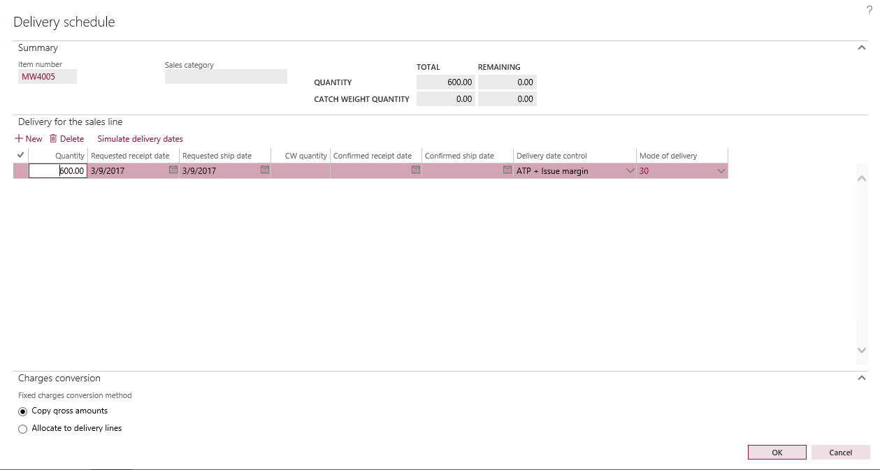Dynamics 365: Delivery schedules Functionalities in Dynamics 365 for ...