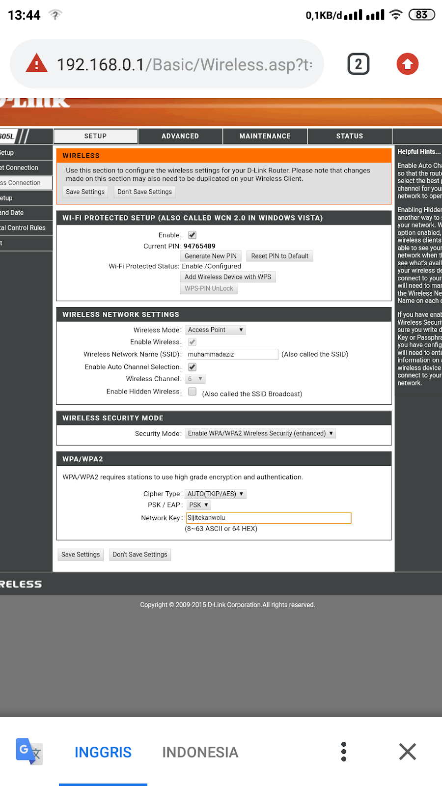 CARA SETTING DLINK MENJADI ACCESS POINT
