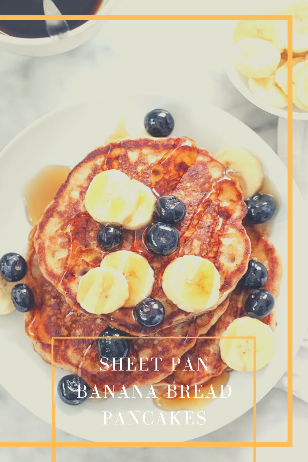 Sheet Pan Banana Bread Pancakes