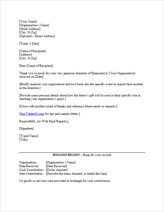 Tax Write Off Donation Letter Template ~ Resume Letter Tax Write Off Donation Letter Template ~ Resume Letter