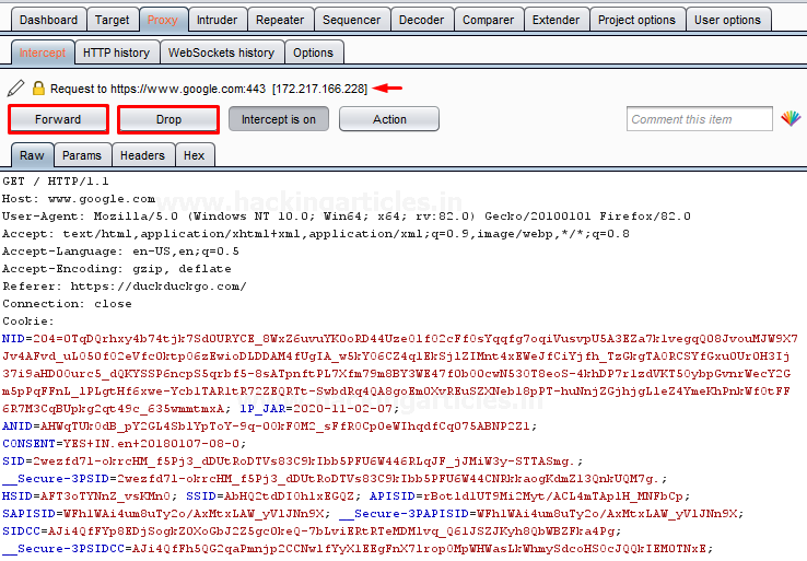 Burp Suite Configuring Proxy