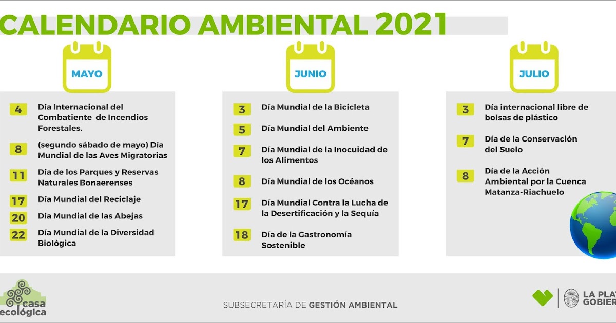 ESCUELA PRIMARIA Nº 14 BERISSO Calendario ambiental