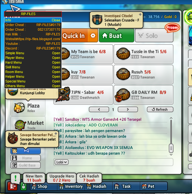 Cheat Lostsaga Origin 5 6 Mei 2021