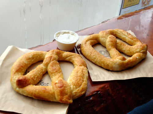 hot pretzels