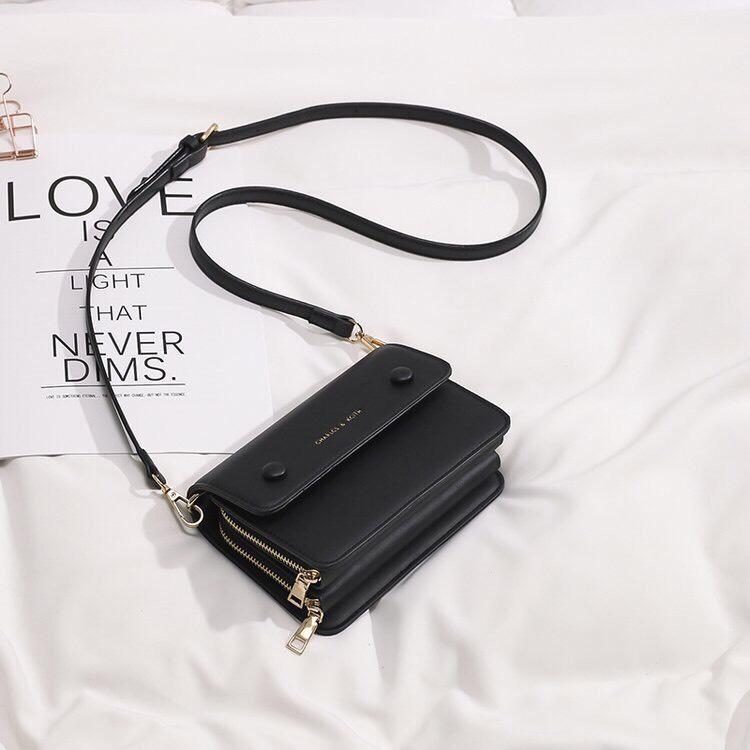 Túi Đeo Chéo Hai Ngăn Khóa Kéo MS037