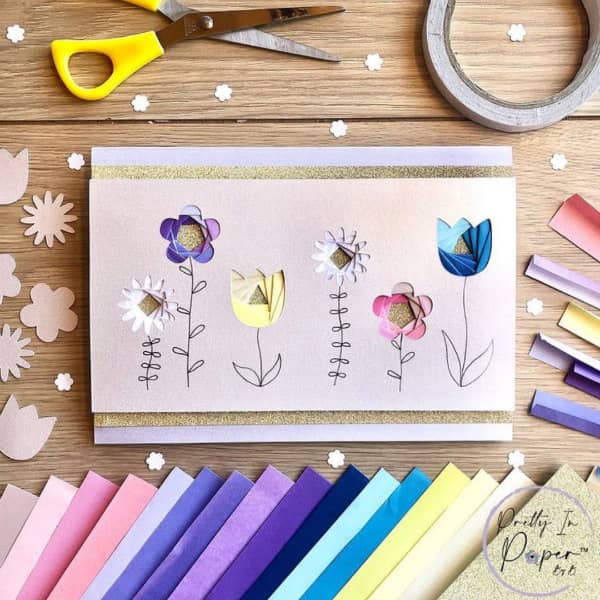 Addictive Iris Folding Paper Craft