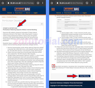 Tutorial Buka Deposito Bank BRI Lewat Internet Banking di HP Android