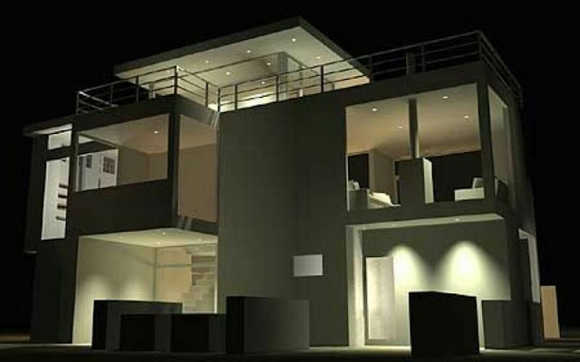 2 story house design with rooftop