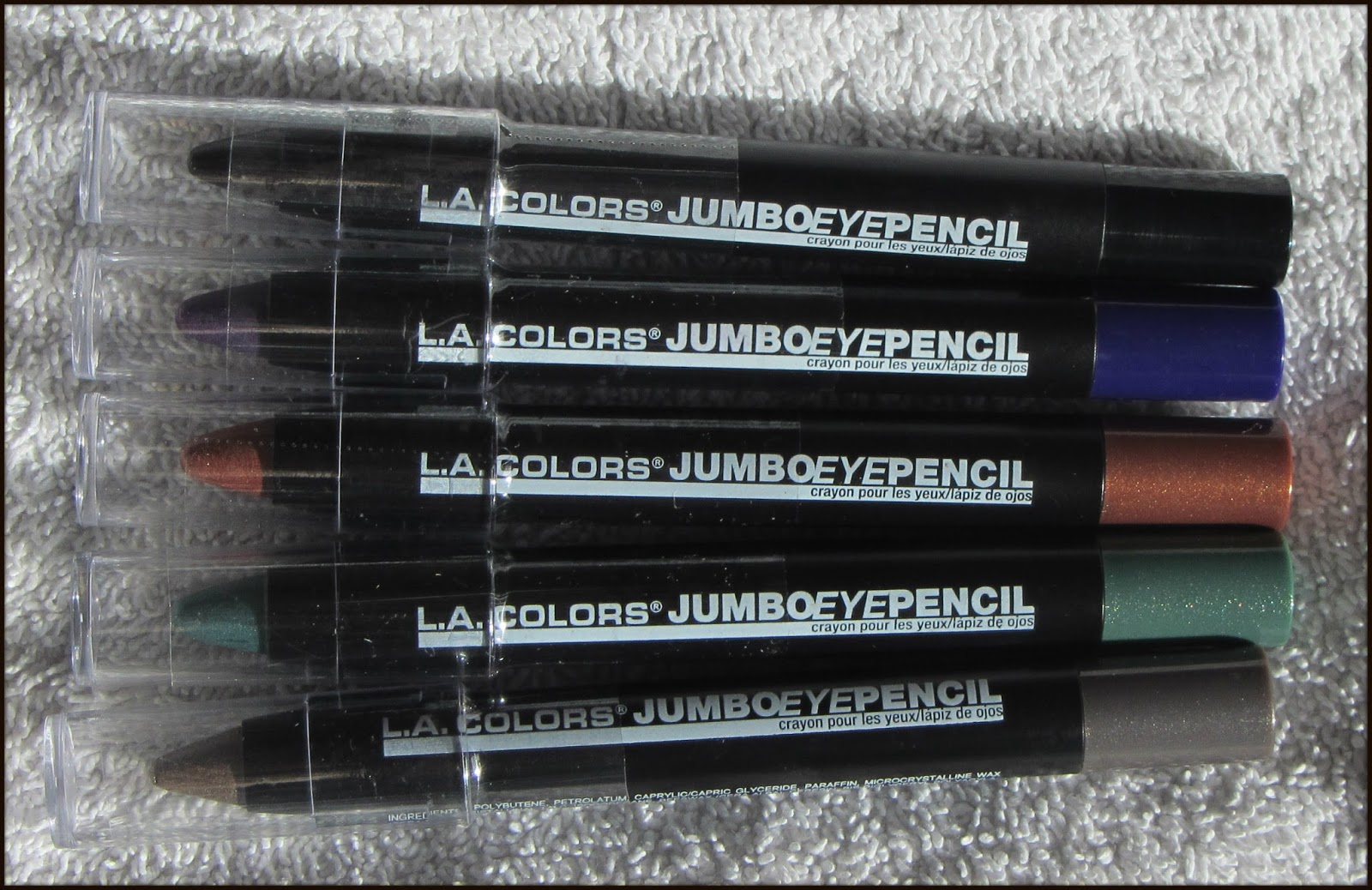 *Nina's Bargain Beauty* L.A. Colors Jumbo Eye Pencils Review