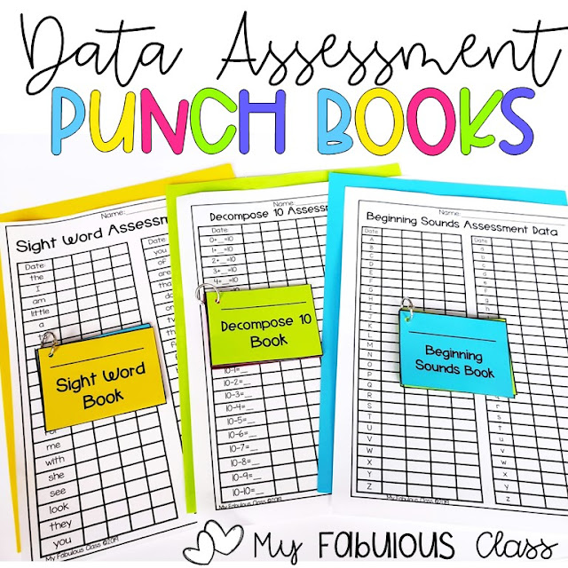 My Fabulous Class Assessment Data Punch Cards