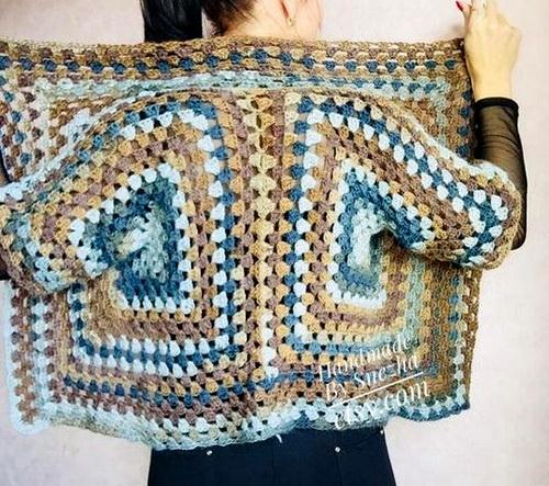 Free Crochet Pattern of Hexagonal Sweater
