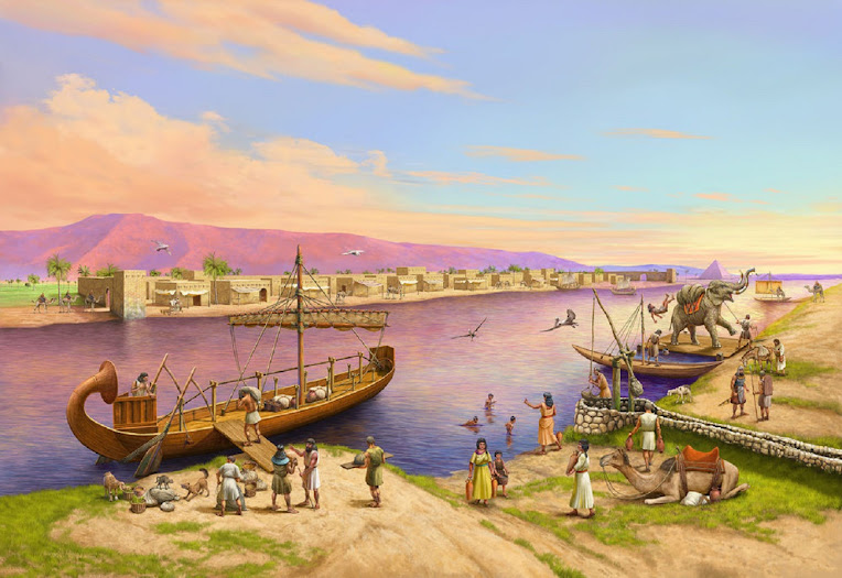 A port in Thebes