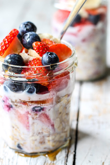 The Spoon and Whisk: Berry Muesli Overnight Oat Jars