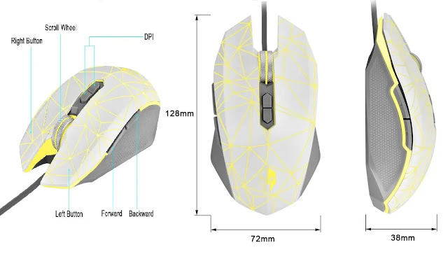 Gaming Mouse,FPS Red Honey 3200 DPI Review Gaming Mouse,FPS Red Honey 3200 DPI Review