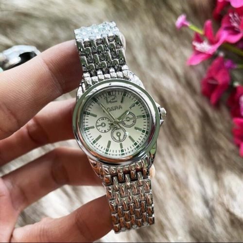 Đồng hồ đôi nam nữ Rosra chính hãng full trắng, kim dạ quang, dây kim loại cực đẹp 8 ff6a64c10 4134 4948 a1e0