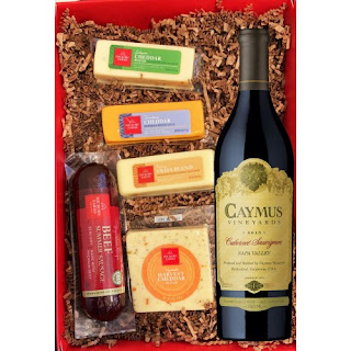 caymus wine with gift set