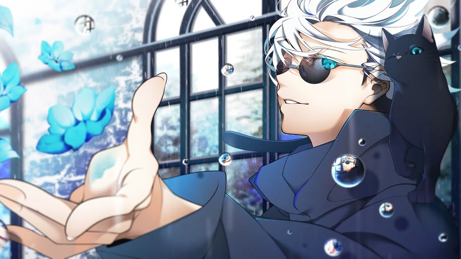 #7.3064, Satoru Gojo, Jujutsu Kaisen, 4K Wallpaper