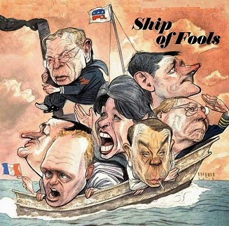 Steve Brodner: Ship of Fools, Nation.